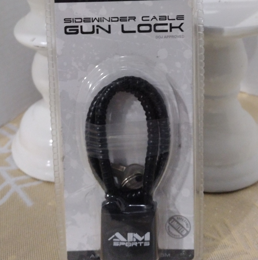 AIM Sports Black Sidewinder Cable Gun Lock